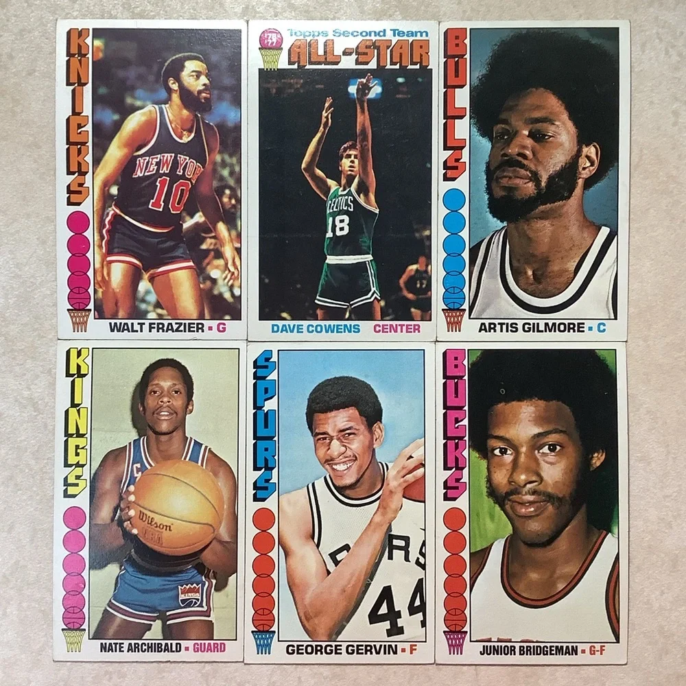 1976-77 Topps Basketball Cards “Tall Boys” Lot of 16 w/ Stars and HOFers - Picture 2 of 8